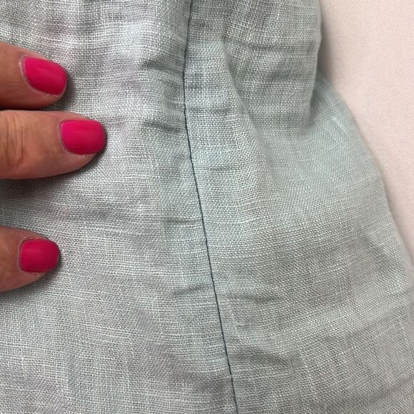 Madewell Blue Heron Linen Square-Neck Mini Dress NWT - Picture 10 of 16